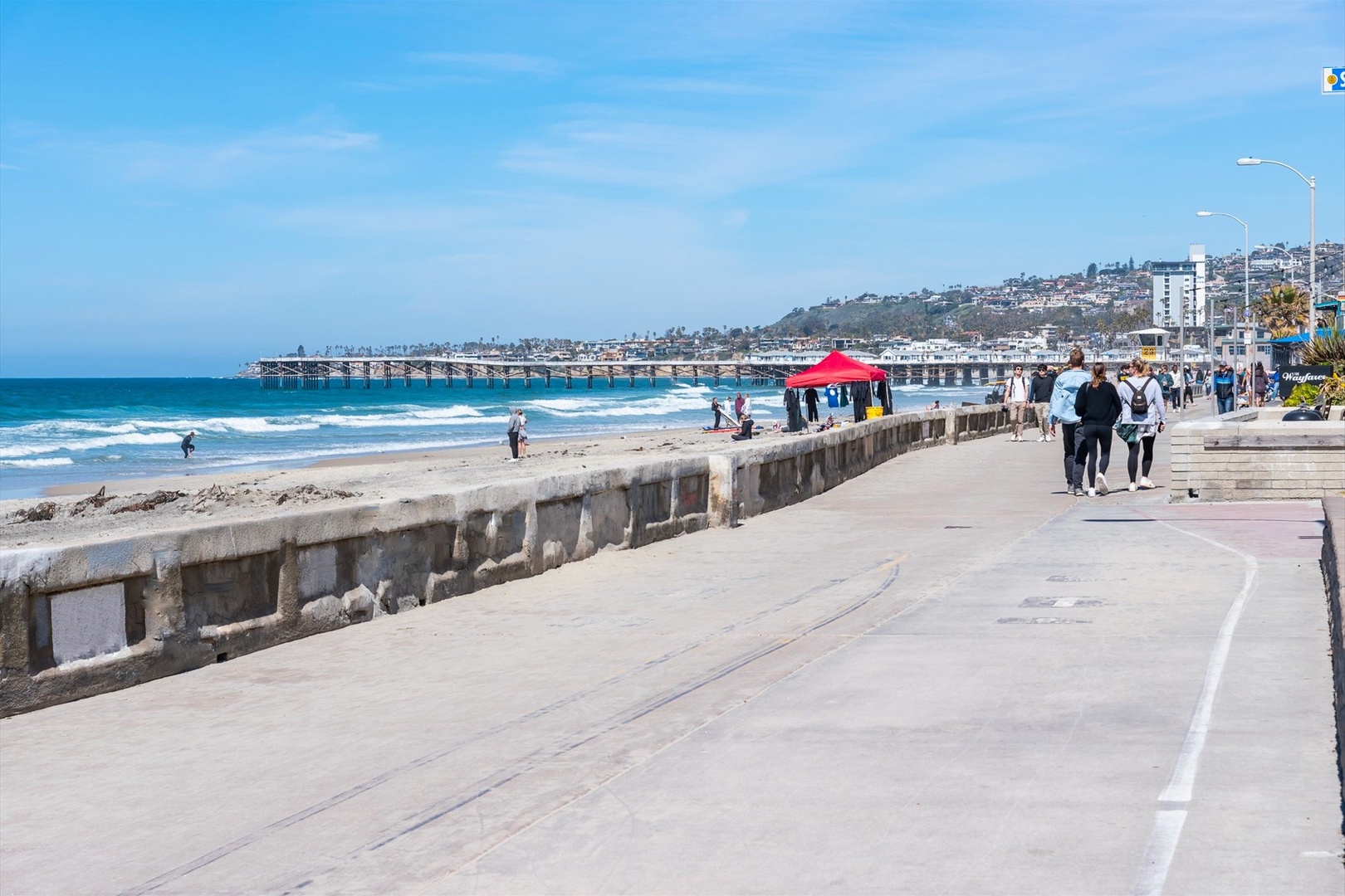 Oceanfront boardwalk