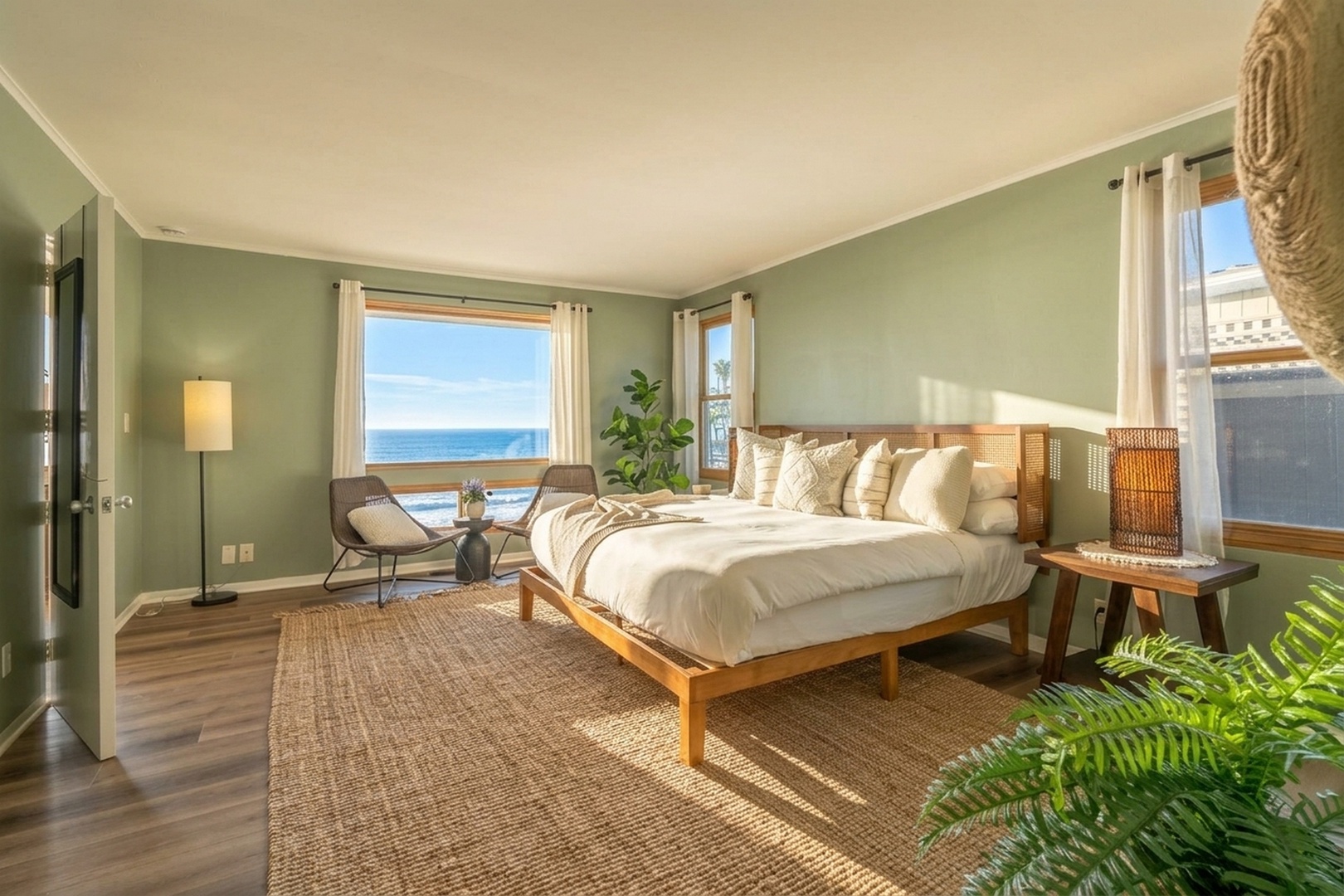 Wake up to ocean breezes and endless blue water