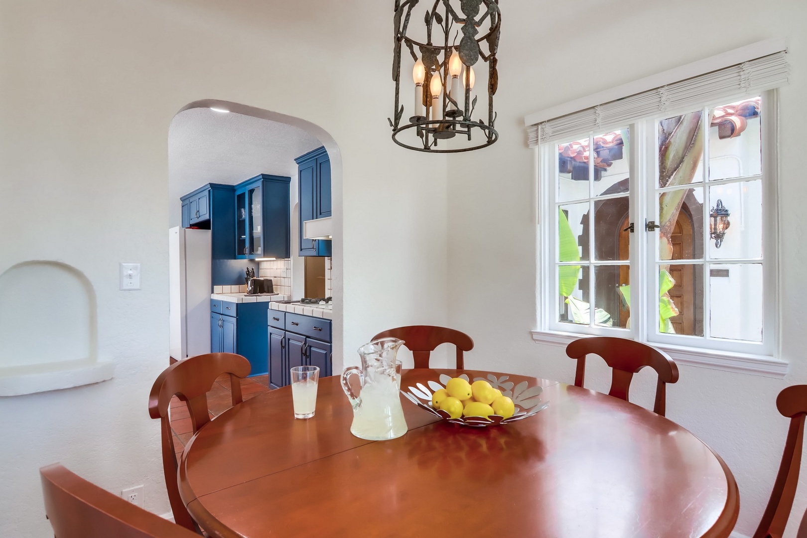 Breakfast nook adjacent to kitchen