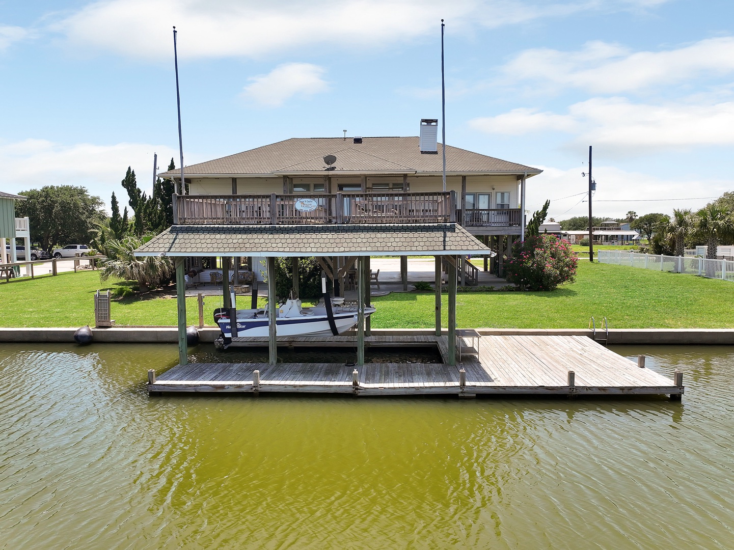 Dock area-boat not included