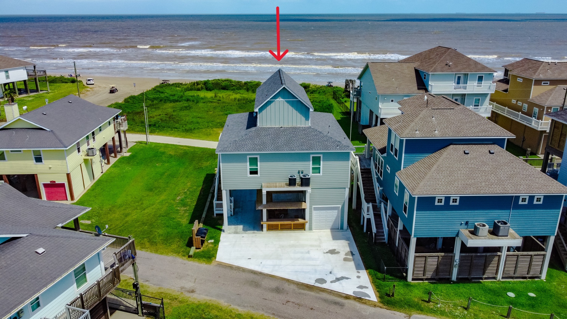 Aerial View to Beach