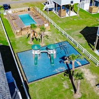 Community pool playground combo