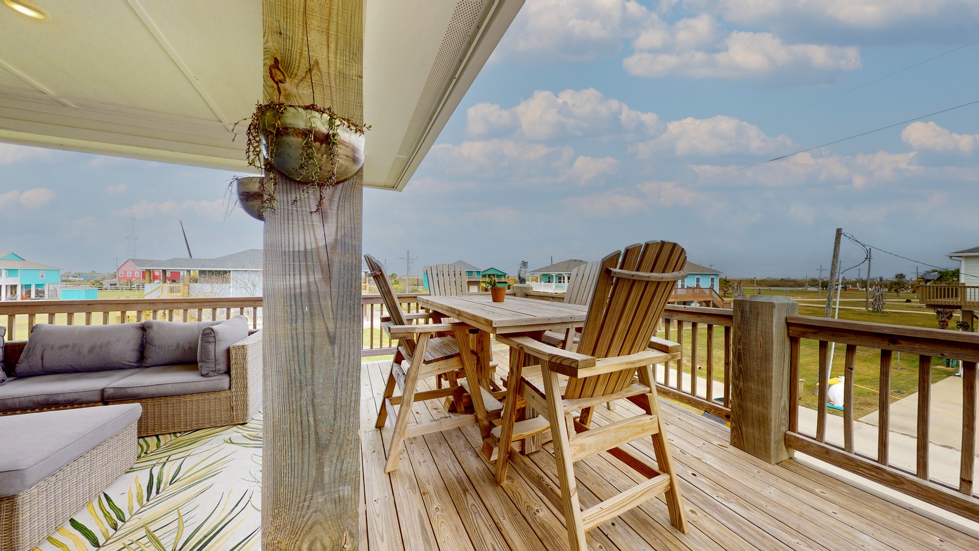 Uncovered Deck Seatimg