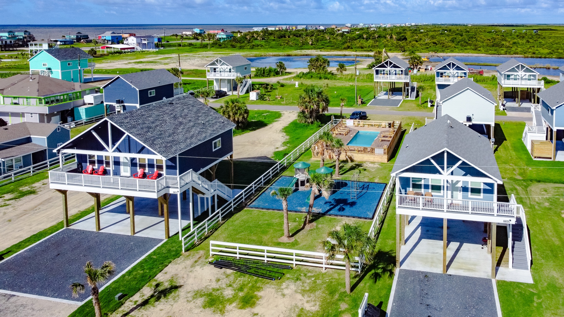 Aerial of Playground/Pool Area