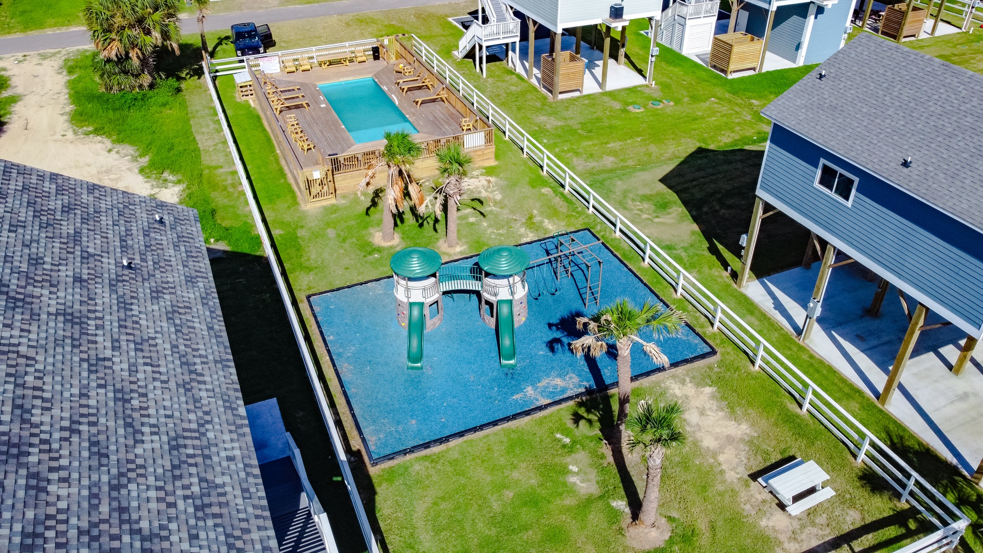 Aerial Playground/Pool Area