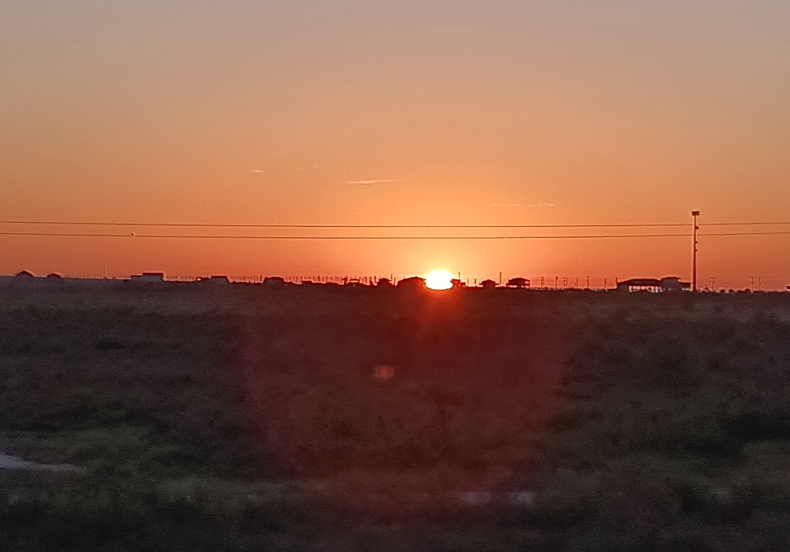 Sunset view over the Bay from the deck