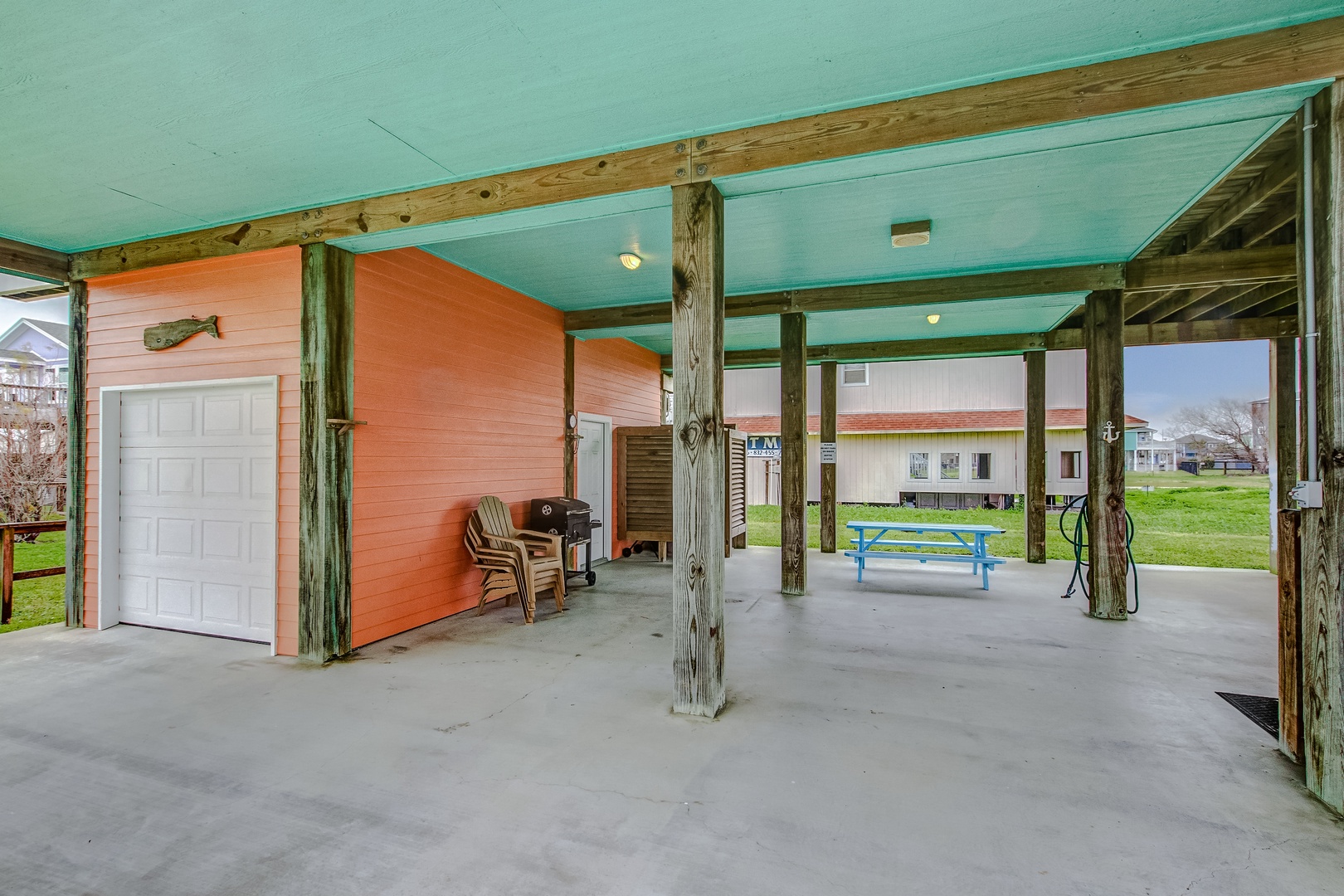 Covered carport/entertaining