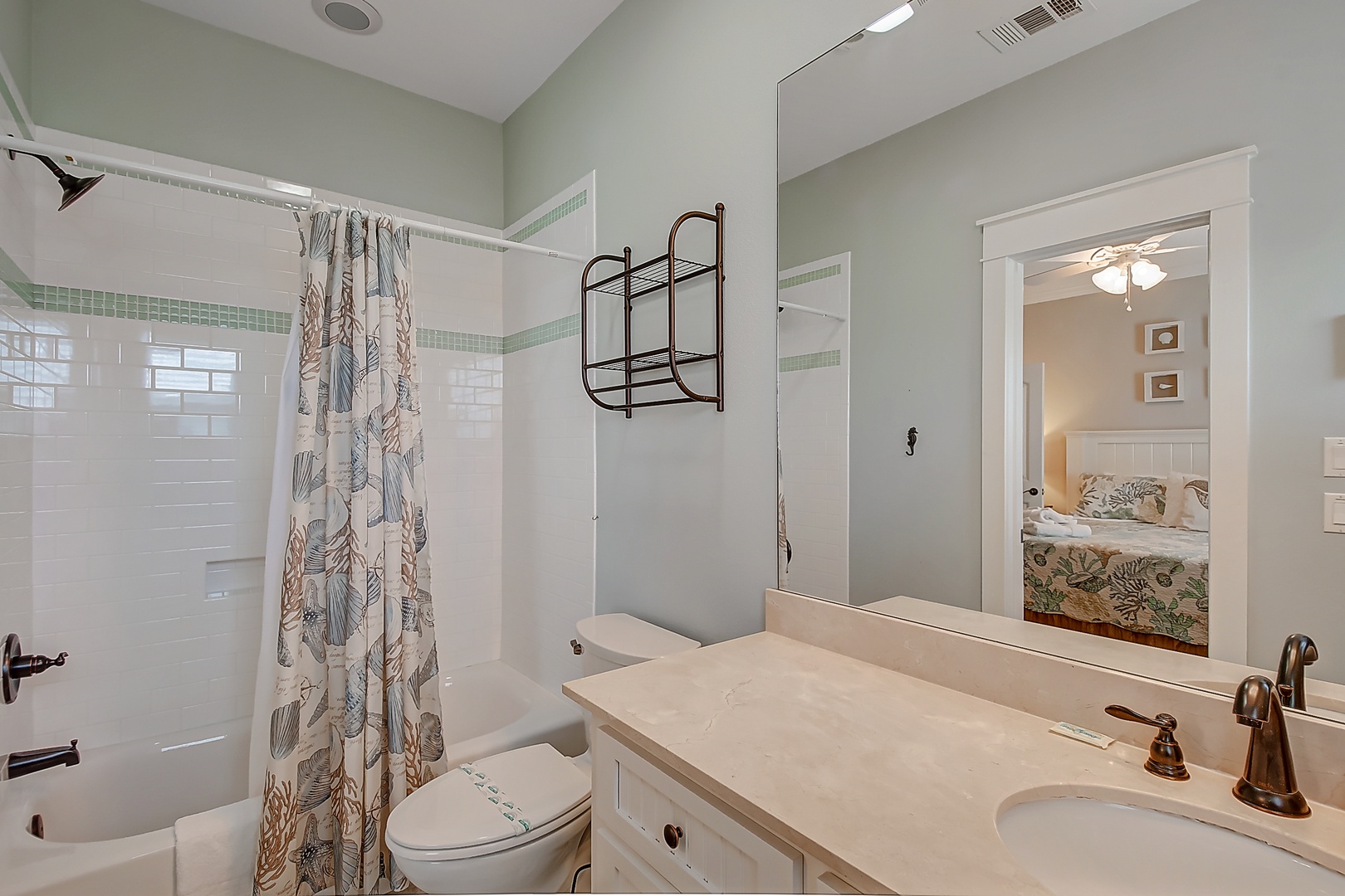 Attached guest bathroom
