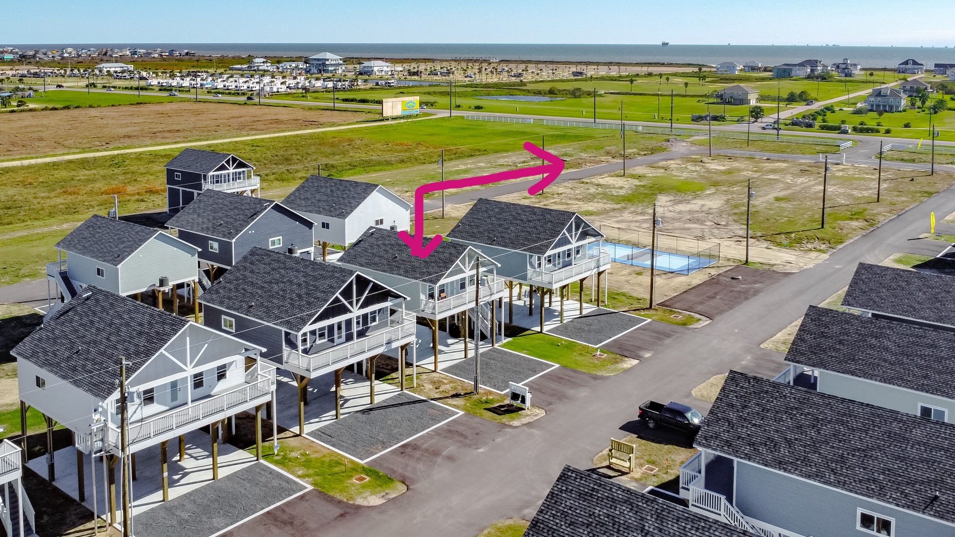 Aerial View to the beach