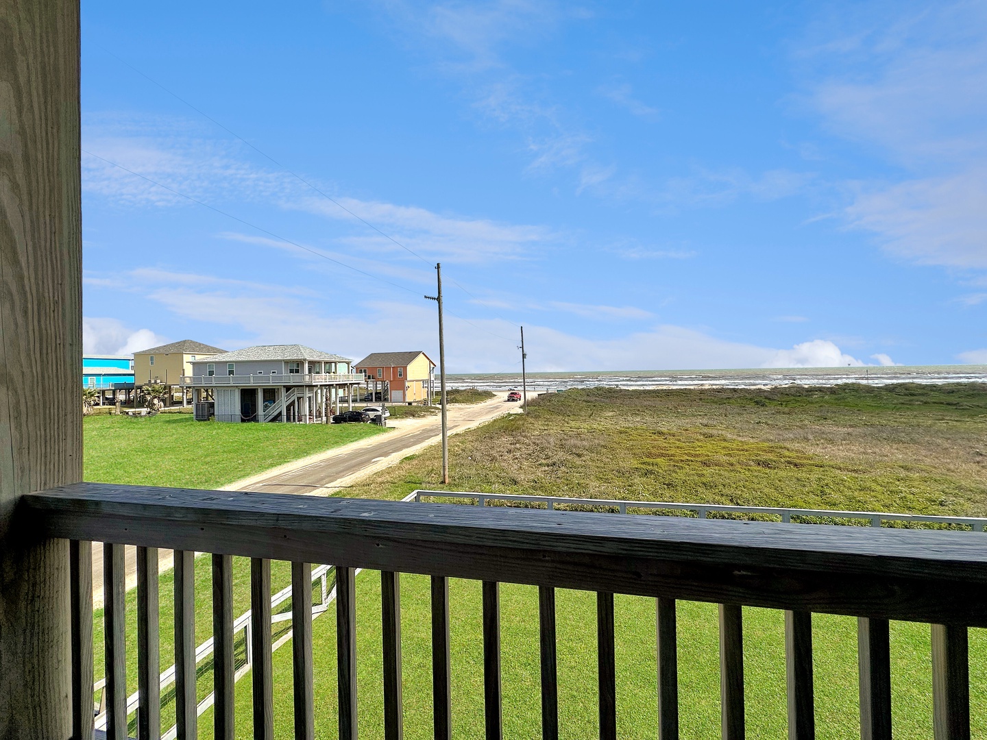 Balcony looking out to the Gulf