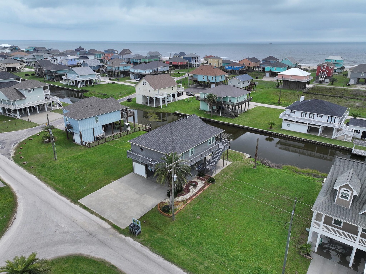 Aerial View to the Beach