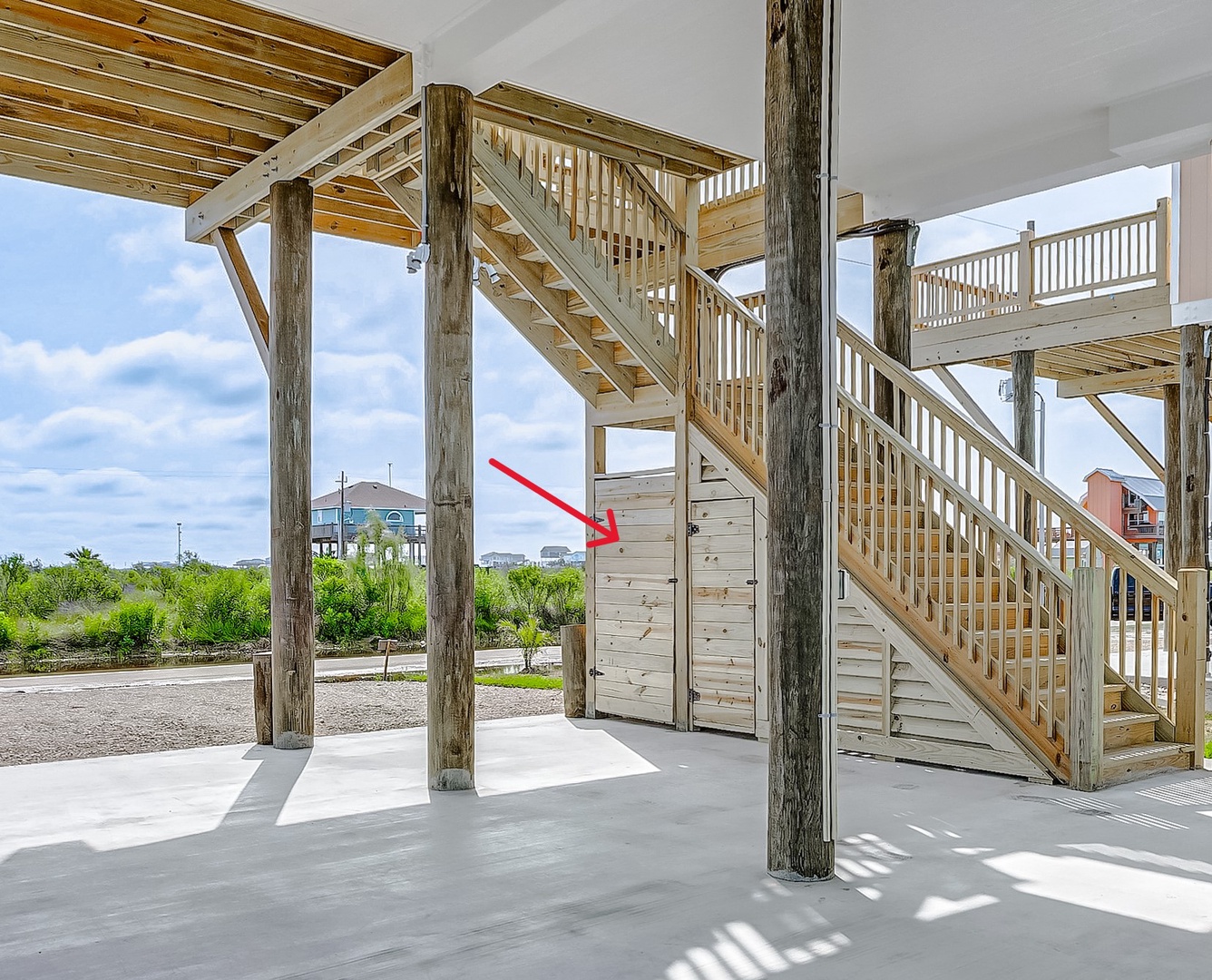 Outdoor Shower Entrance