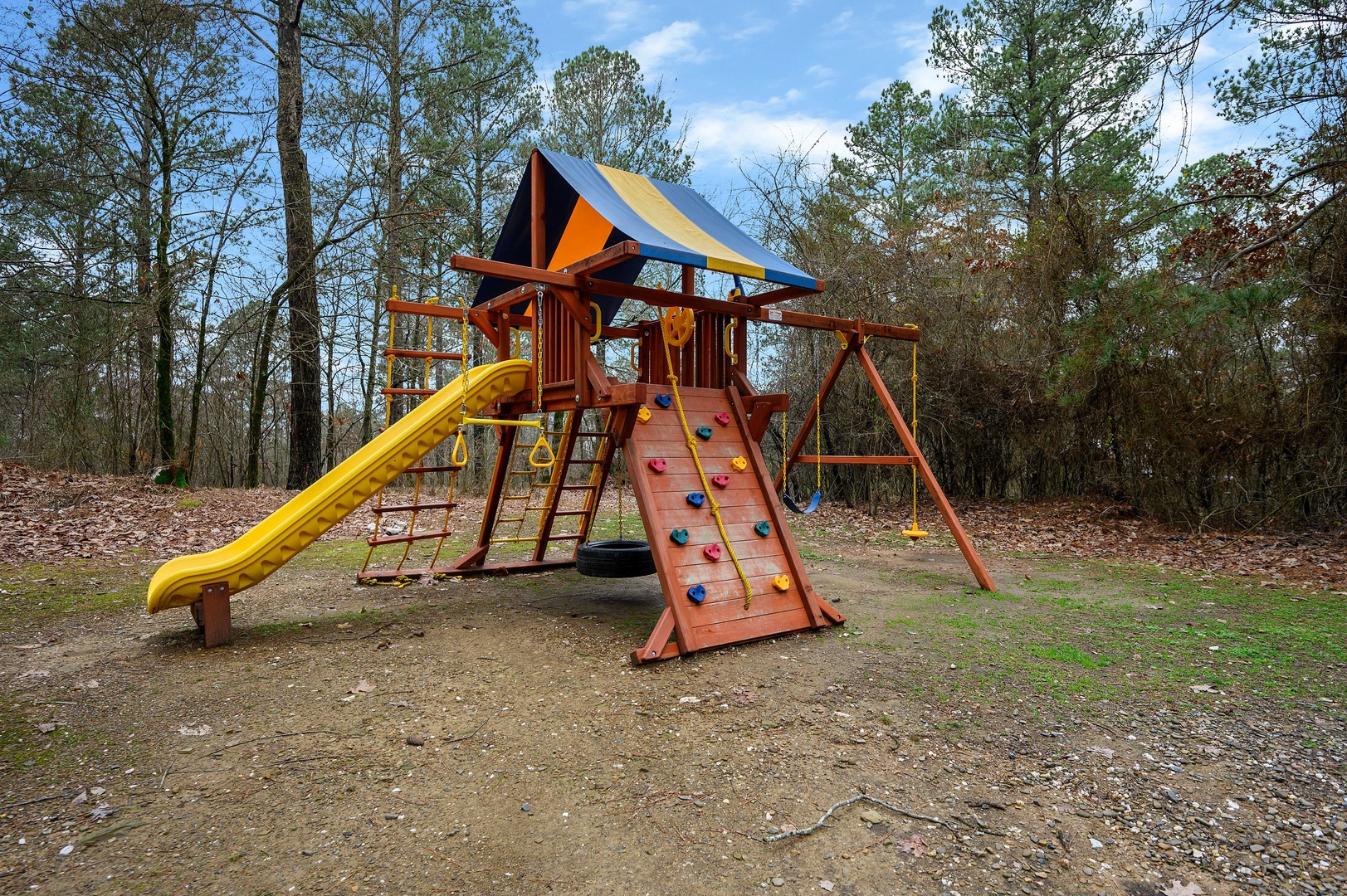 INSTALL ONLY - Bear Cave Lodge Playst & Swing Set by Cedar Summit