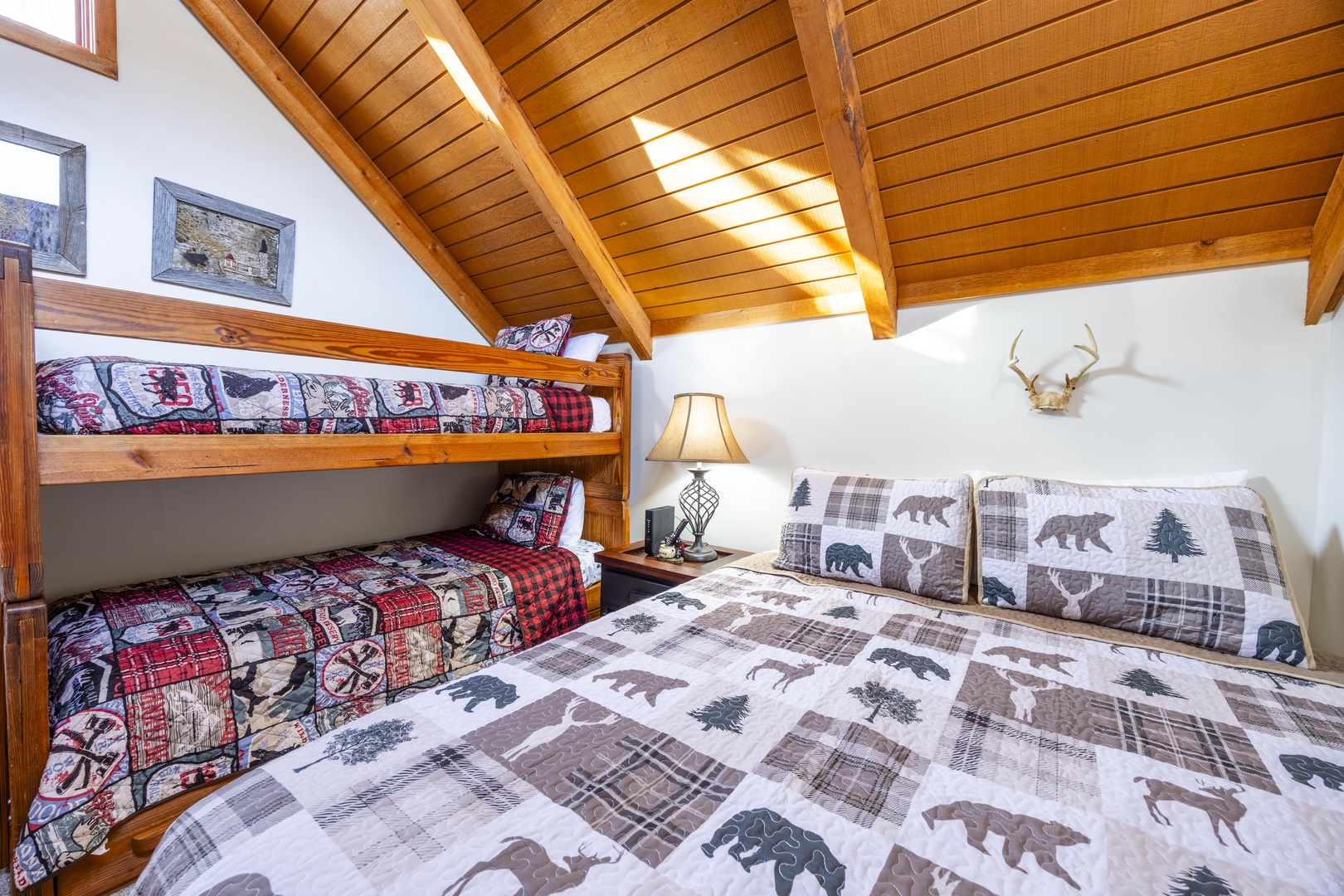 Bedroom 2 Loft Area: 1 Queen and Twin Bunk Bed