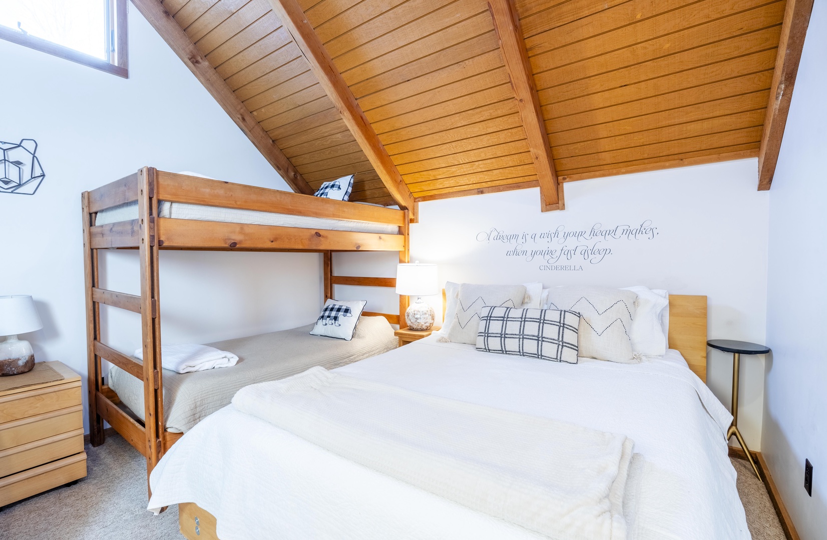 Bedroom 2 Loft Area: 1 Queen and Twin Bunk Bed