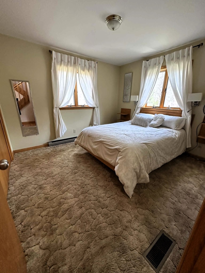 Main Floor: 1 bedroom w/ queen and bath