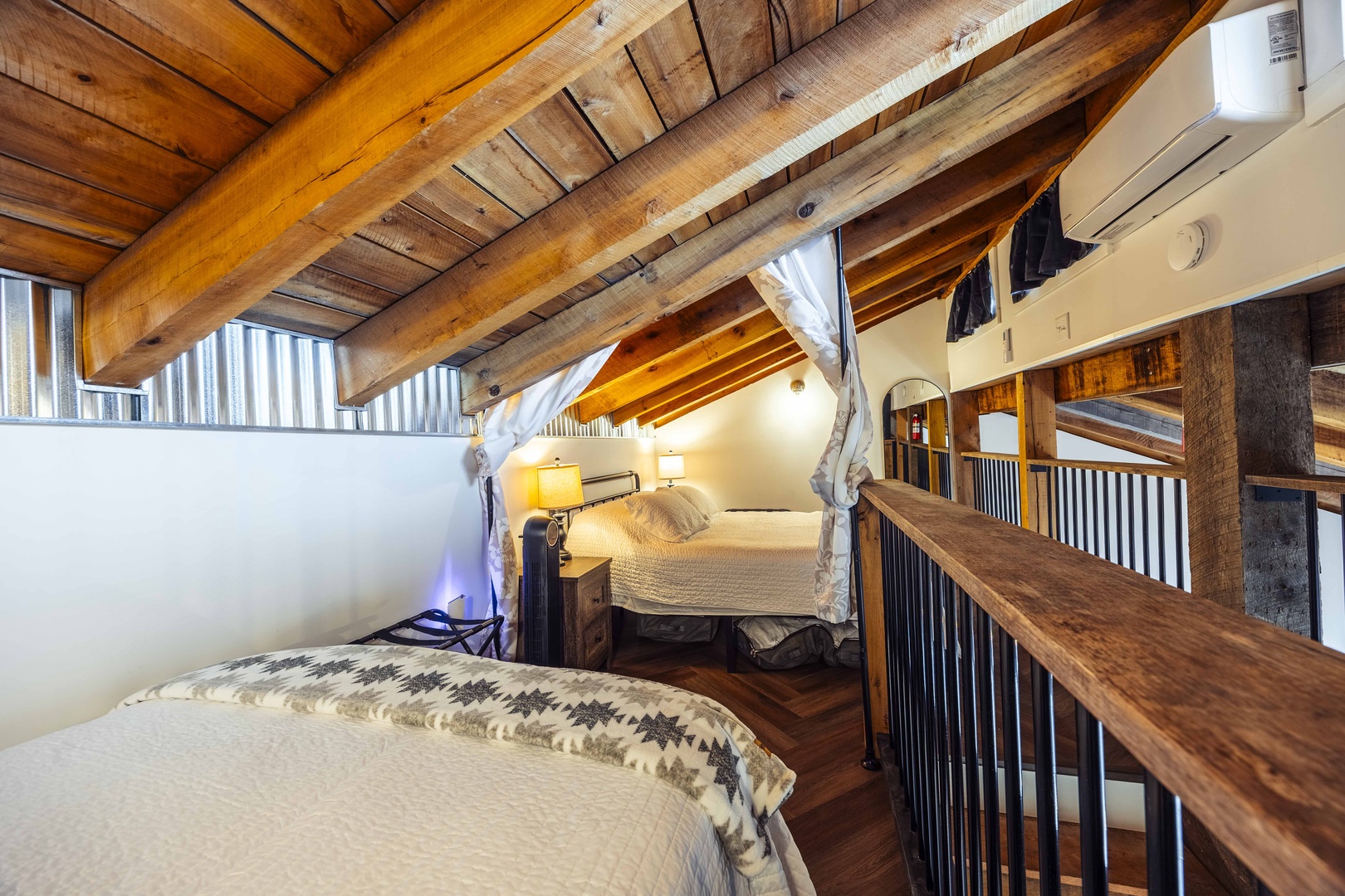 Loft Bedroom: Queen bed and Full Bed