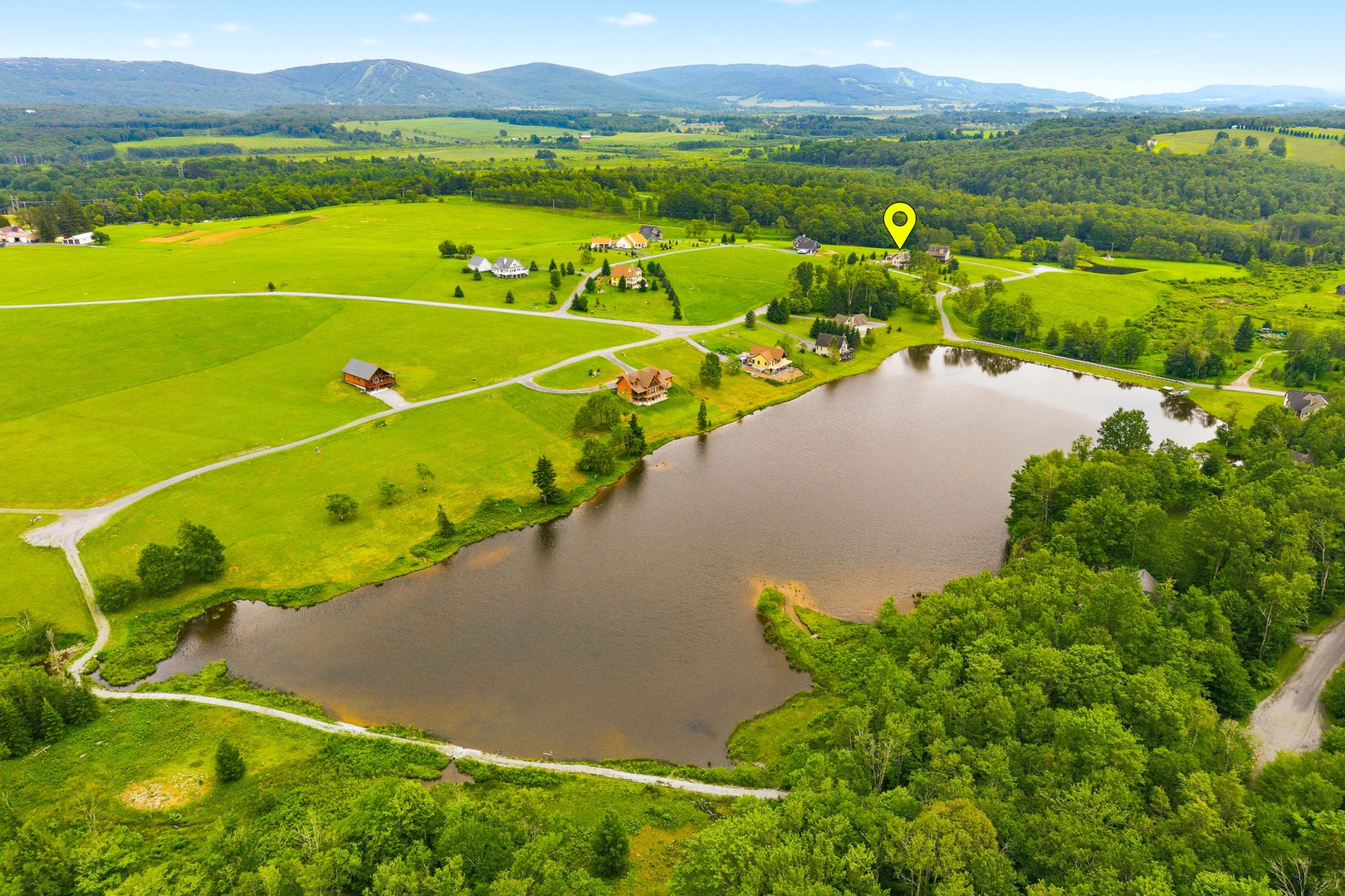 Location of Property from Lake
