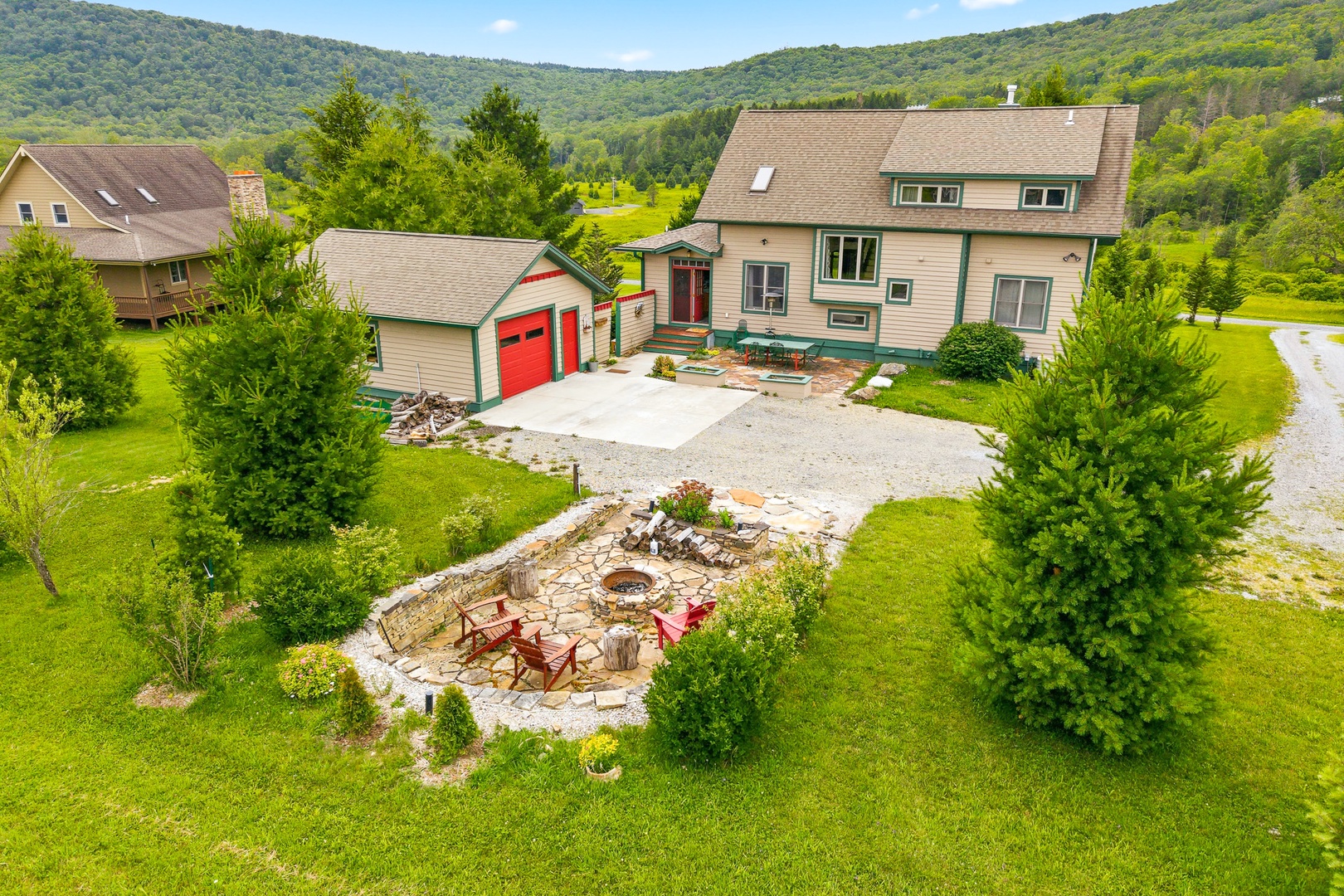 Exterior View with firepit