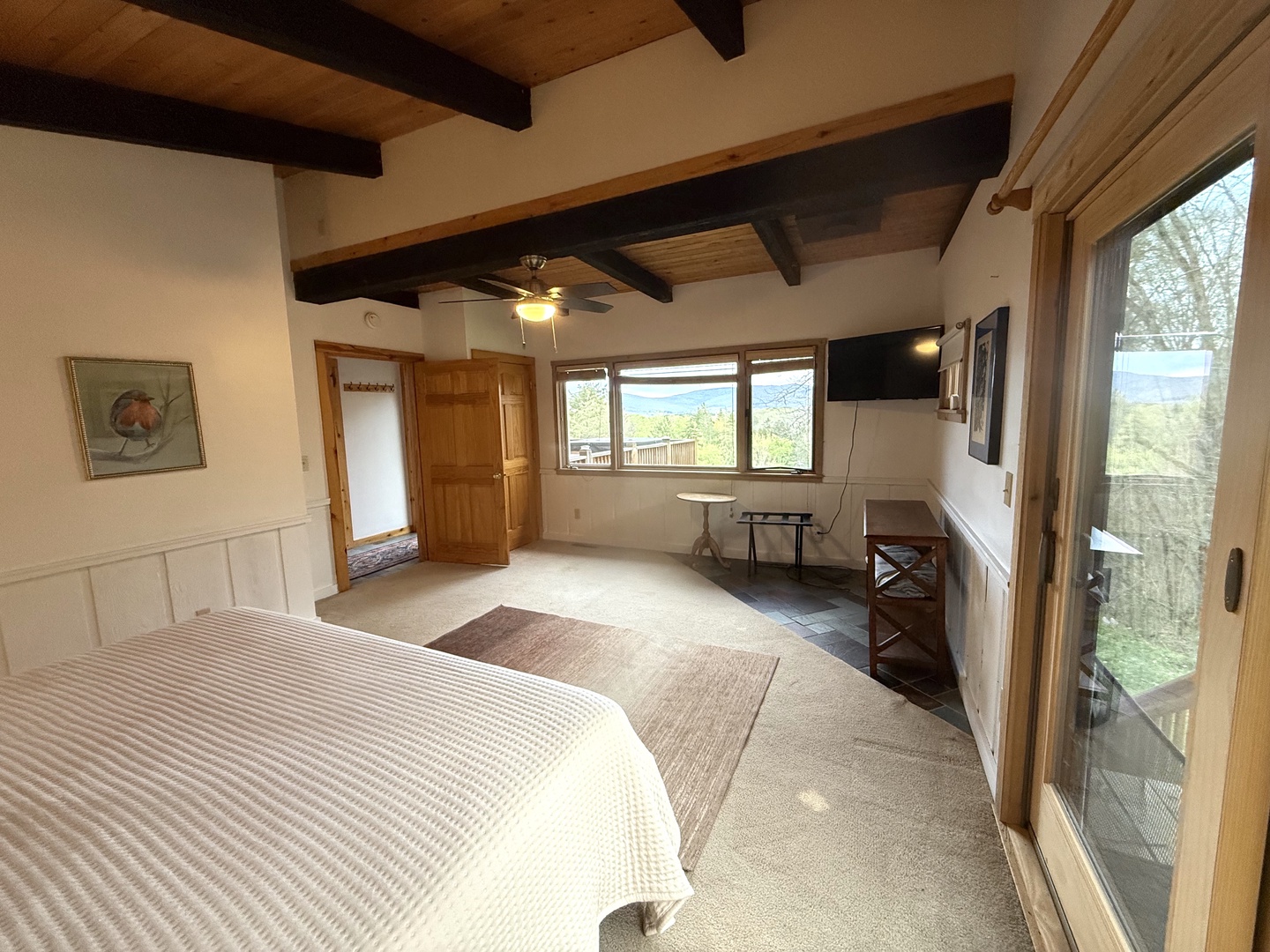 Upstairs King Master Bedroom with a great view!