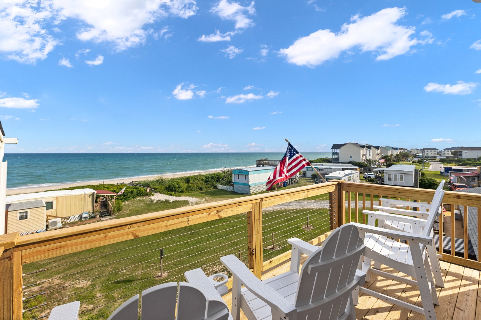 The Dunes D top-level deck with beautiful ocean views!