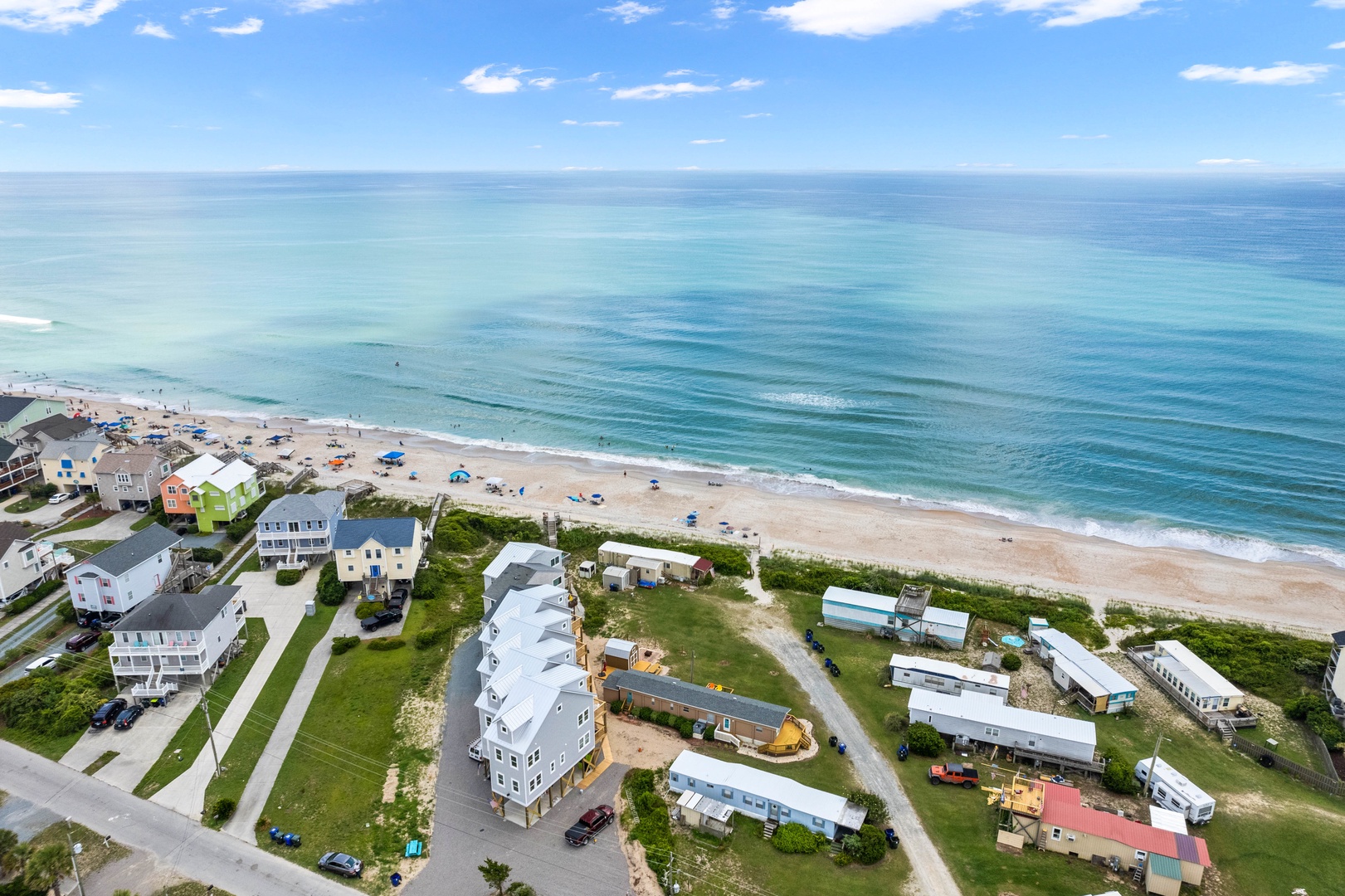 Aerial View of The Dunes C - just steps from the beach!
