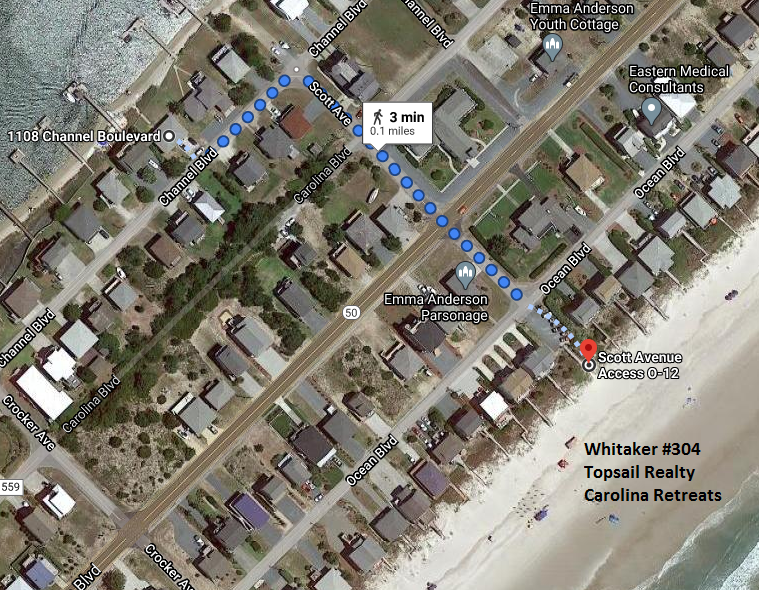 Beach access location