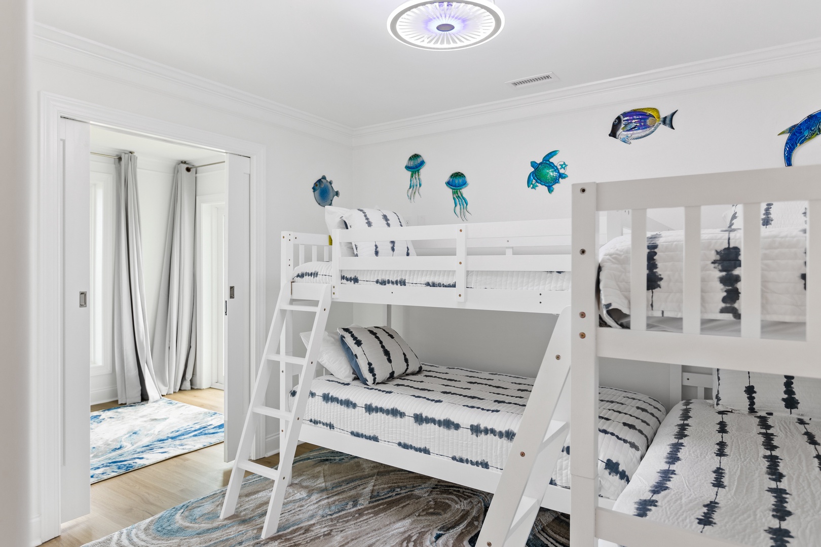 Bedroom 2 with two twin sized bunk beds