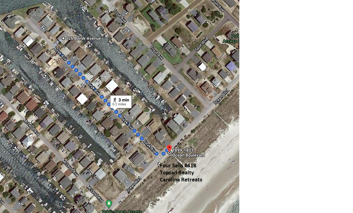 Four Sails Beach Access Location