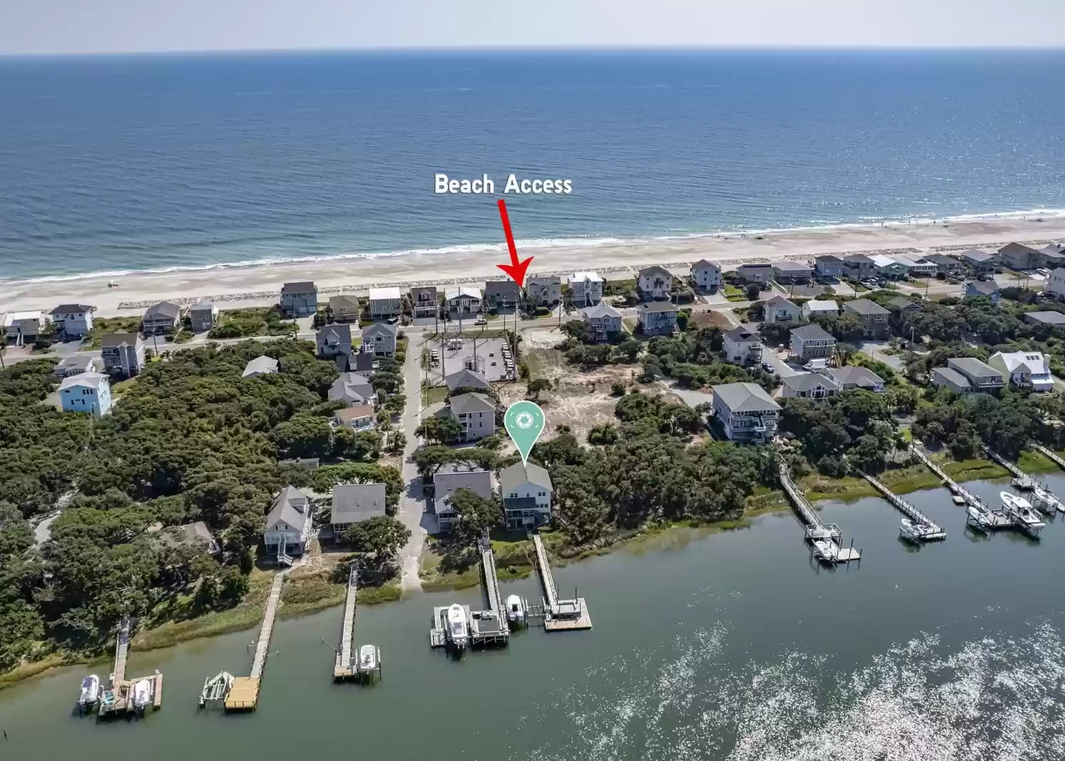 aerial beach access b