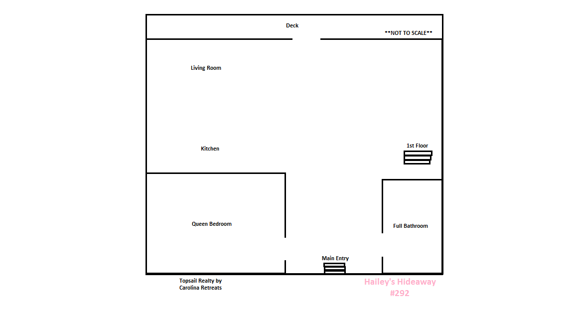 Hailey's Hideaway - Floor Plan - 1st Floor