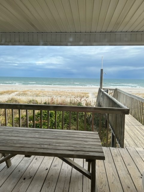 215 oceanfront covered porch and view a