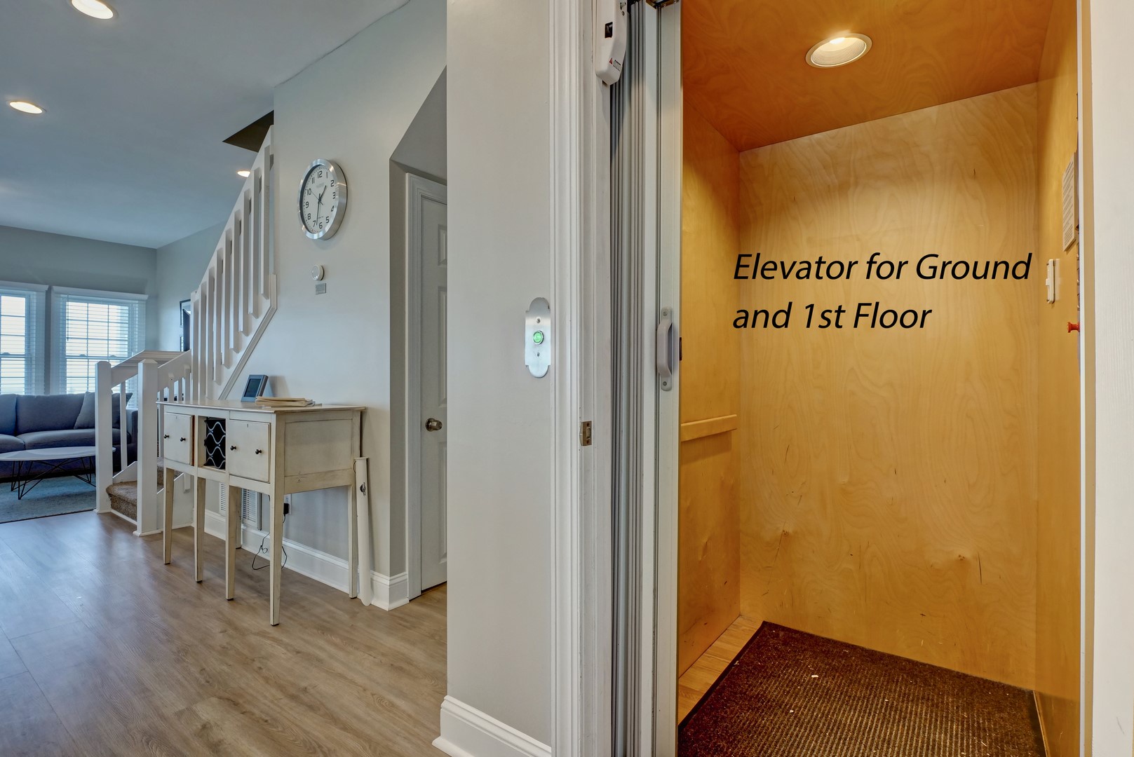 Elevator - Accesses Ground Floor to 1st Floor Only