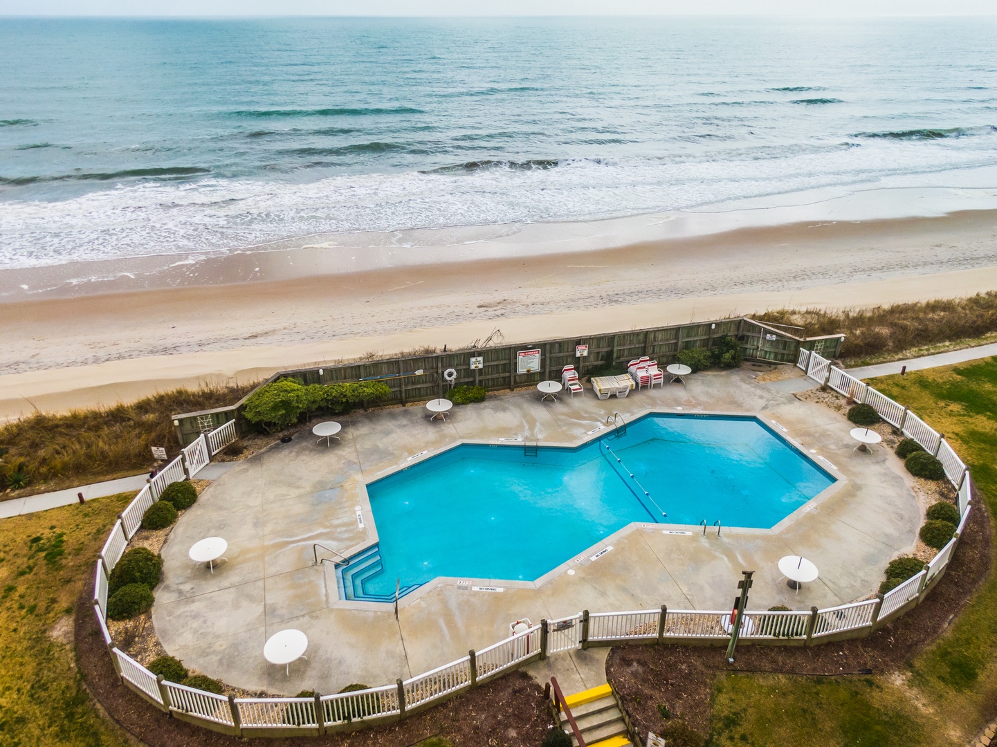 The community oceanfront pool