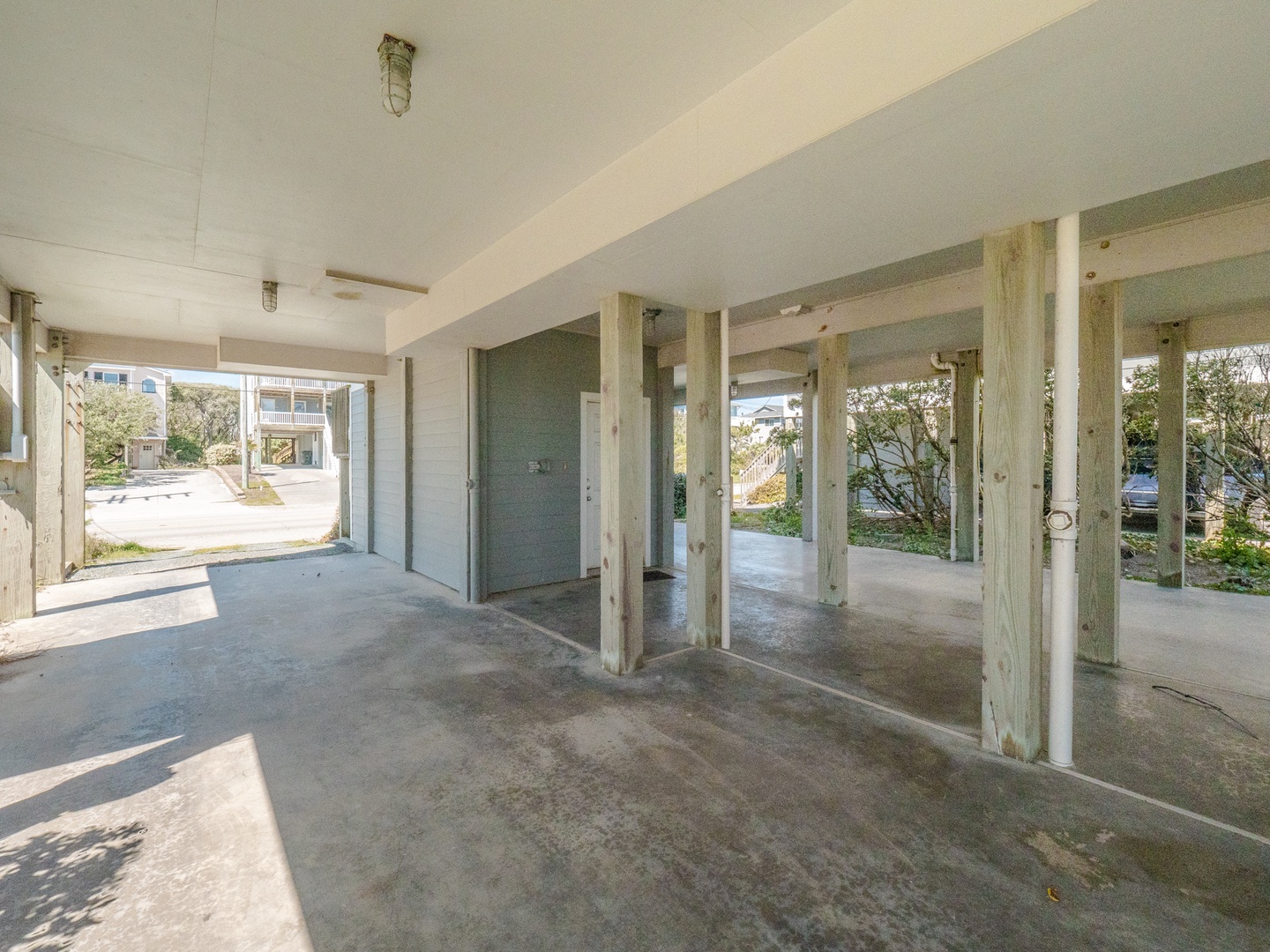 Ground Level Carport Area