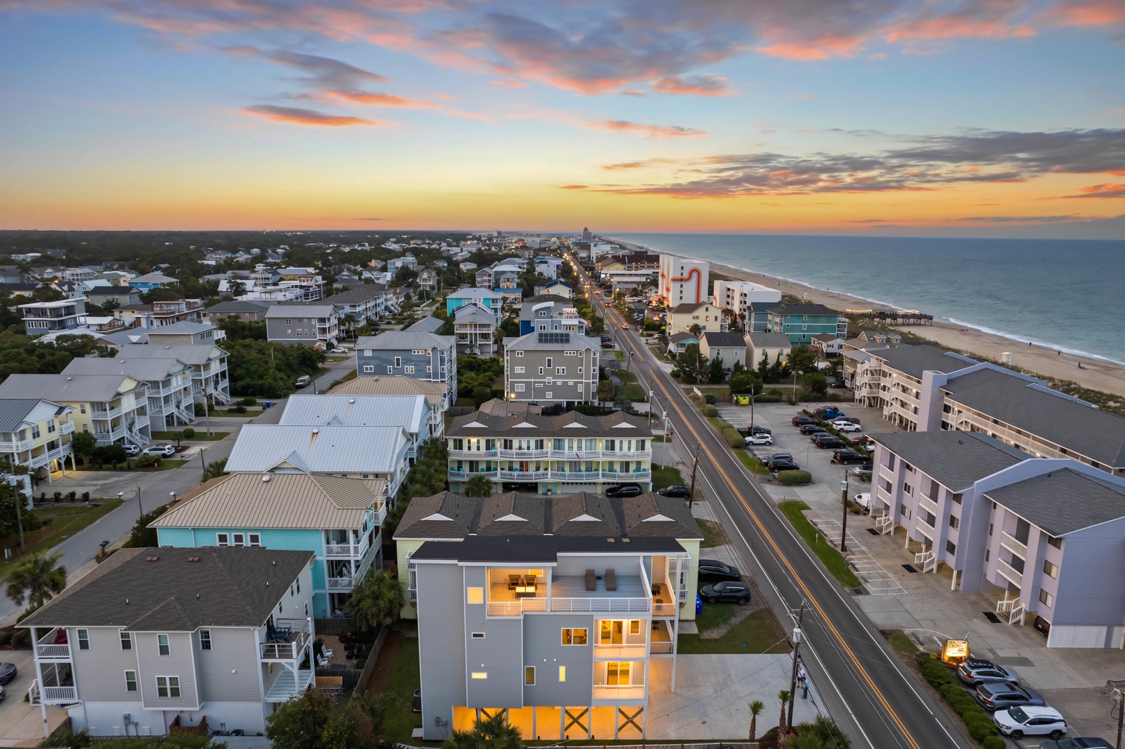 Aerial sunset view of Seadragon 2
