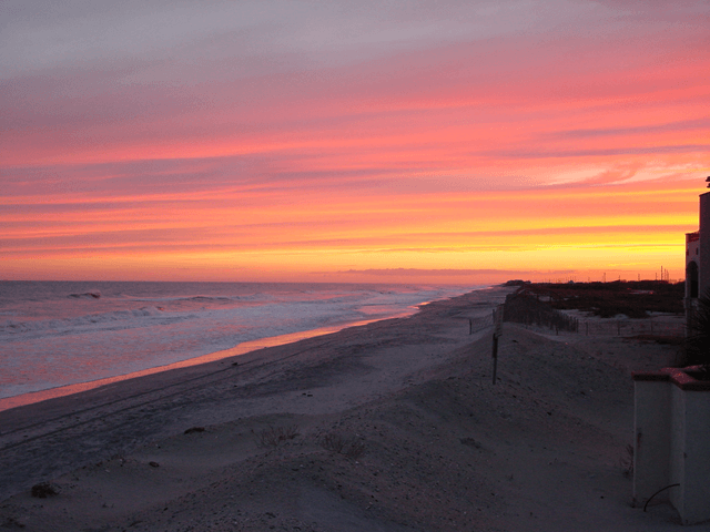 sunset from beach