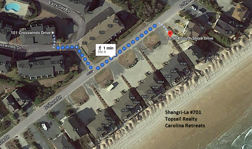 Shangri-La beach access location