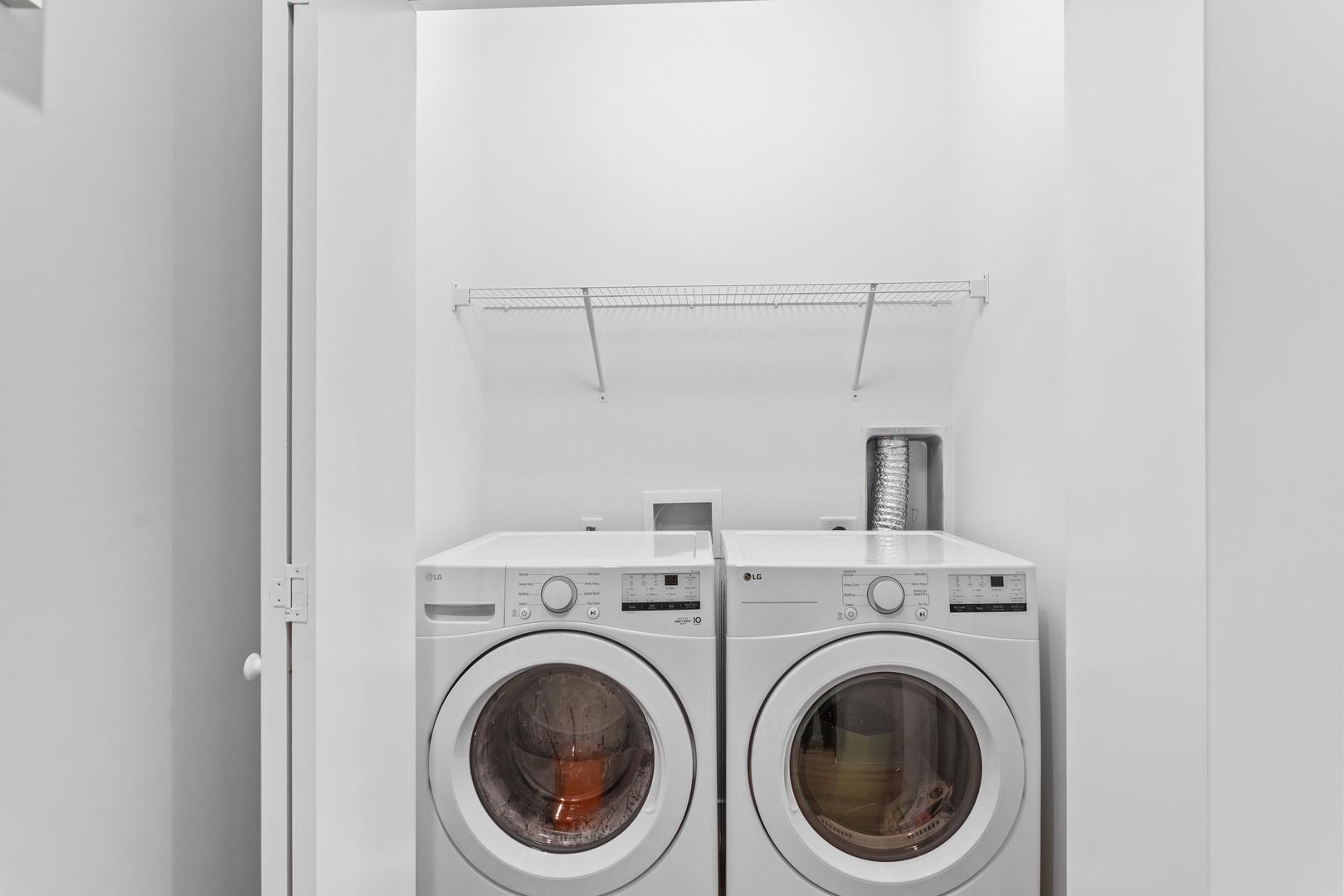 The washer and dryer