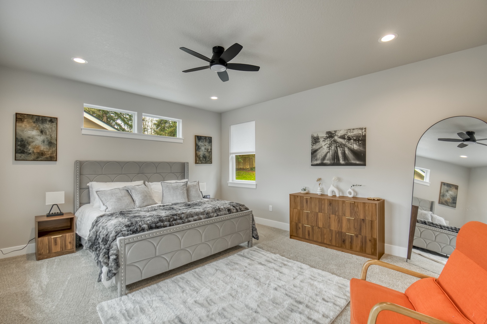 Bedroom #1. Primary bedroom with a king bed.