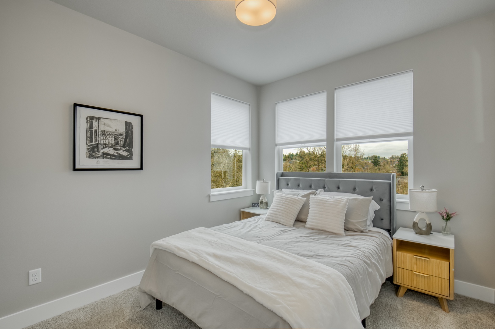 Bedroom #2. Queen bed. Large closet with built in.