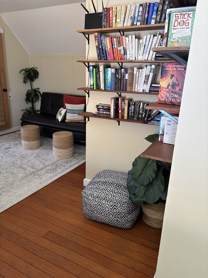 Upstairs entertainment room