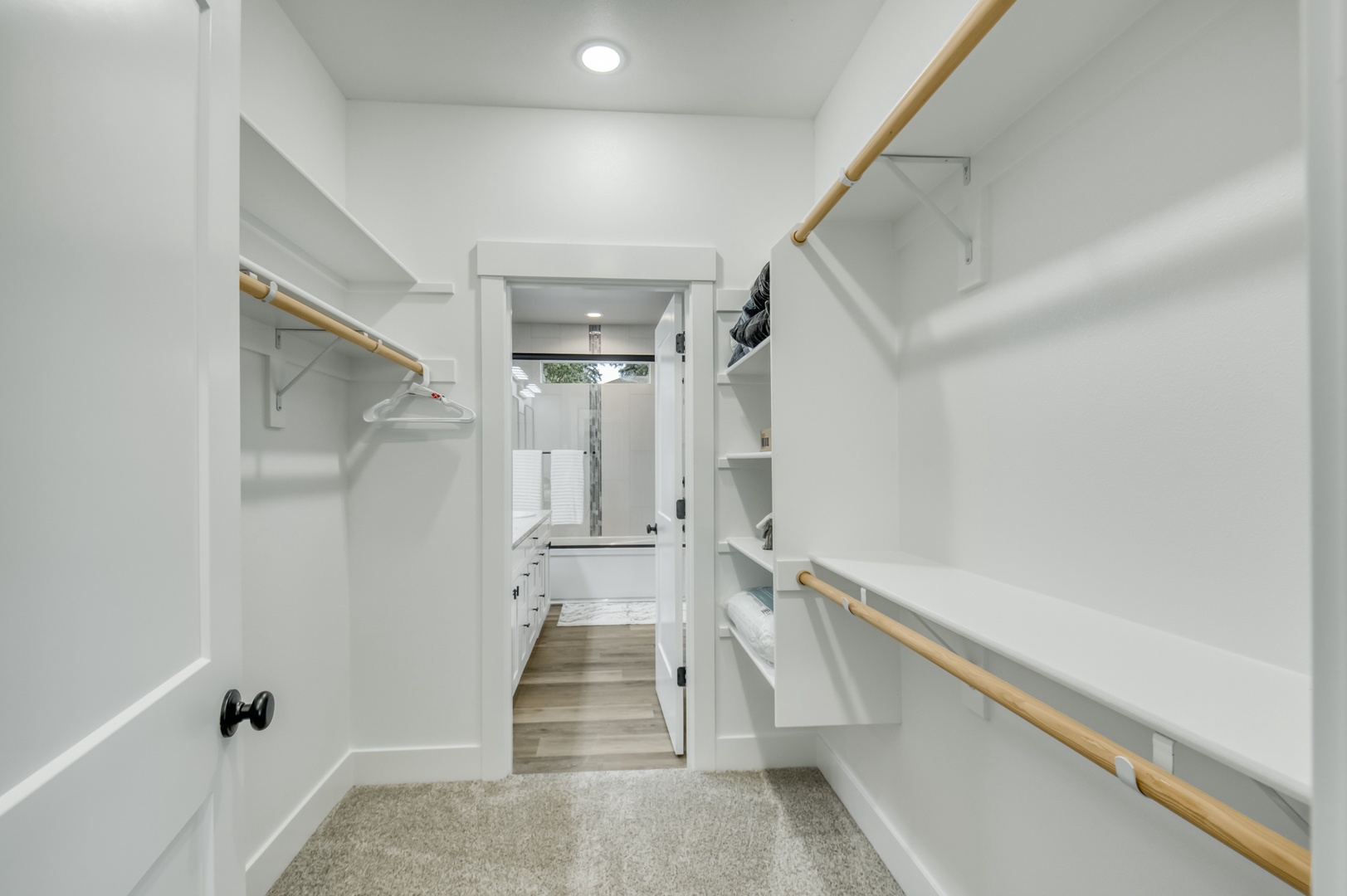 Primary walk in closet.