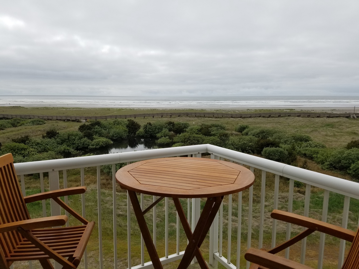 Bistro table to enjoying the view