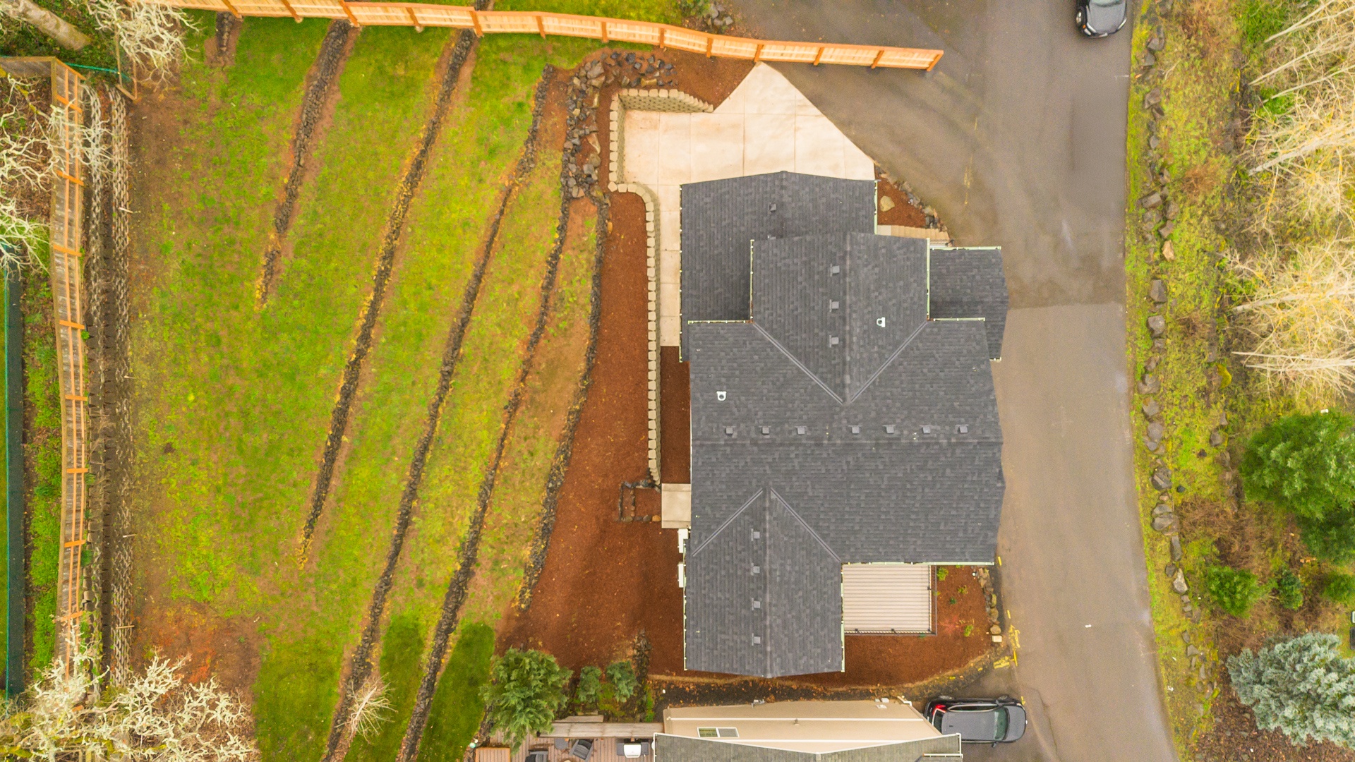 Aerial view of property.