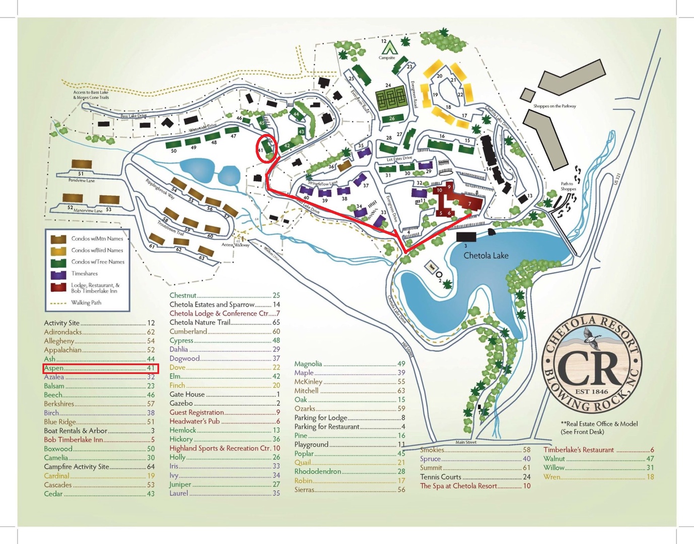 Aspen Properry Map