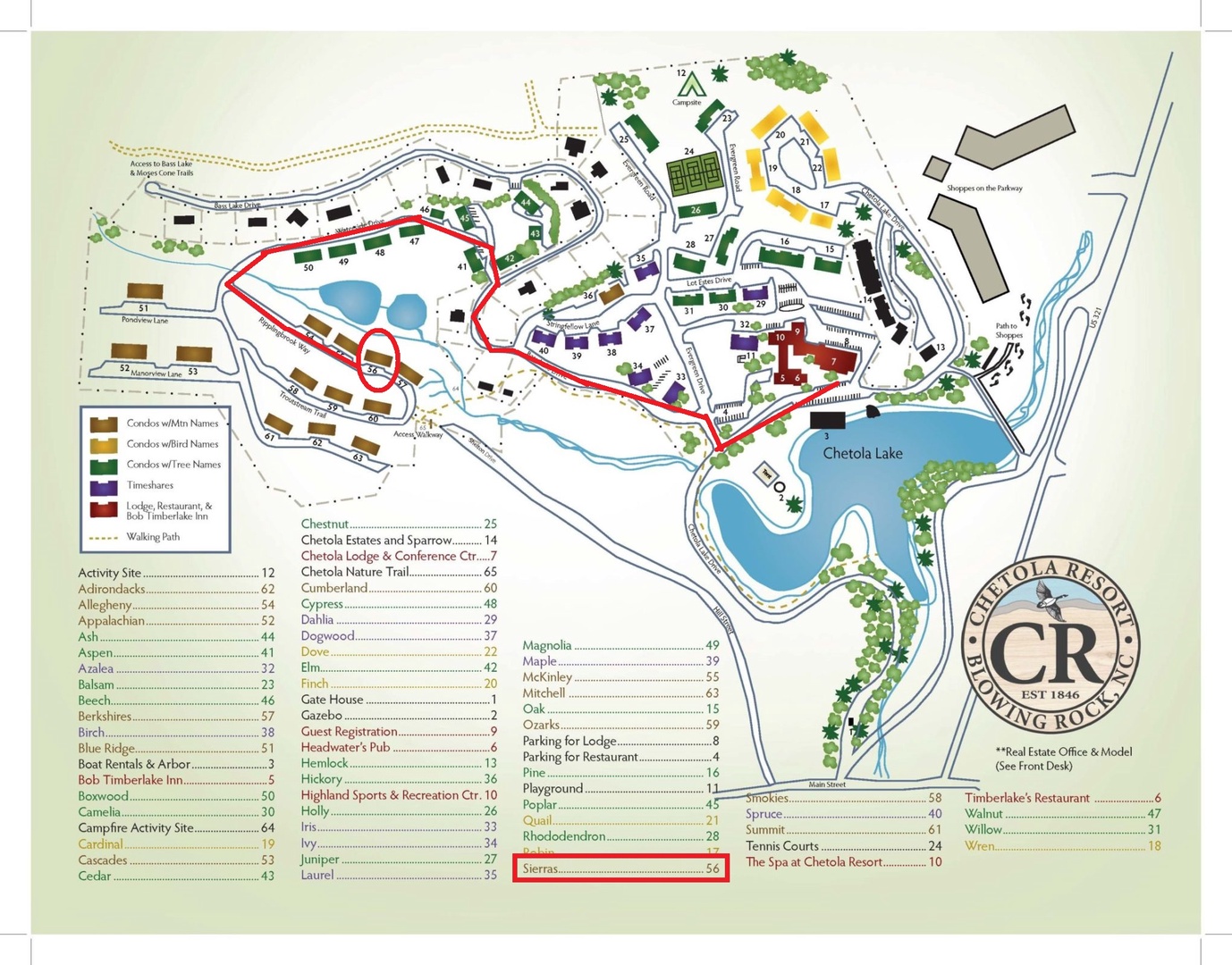 sierras property map