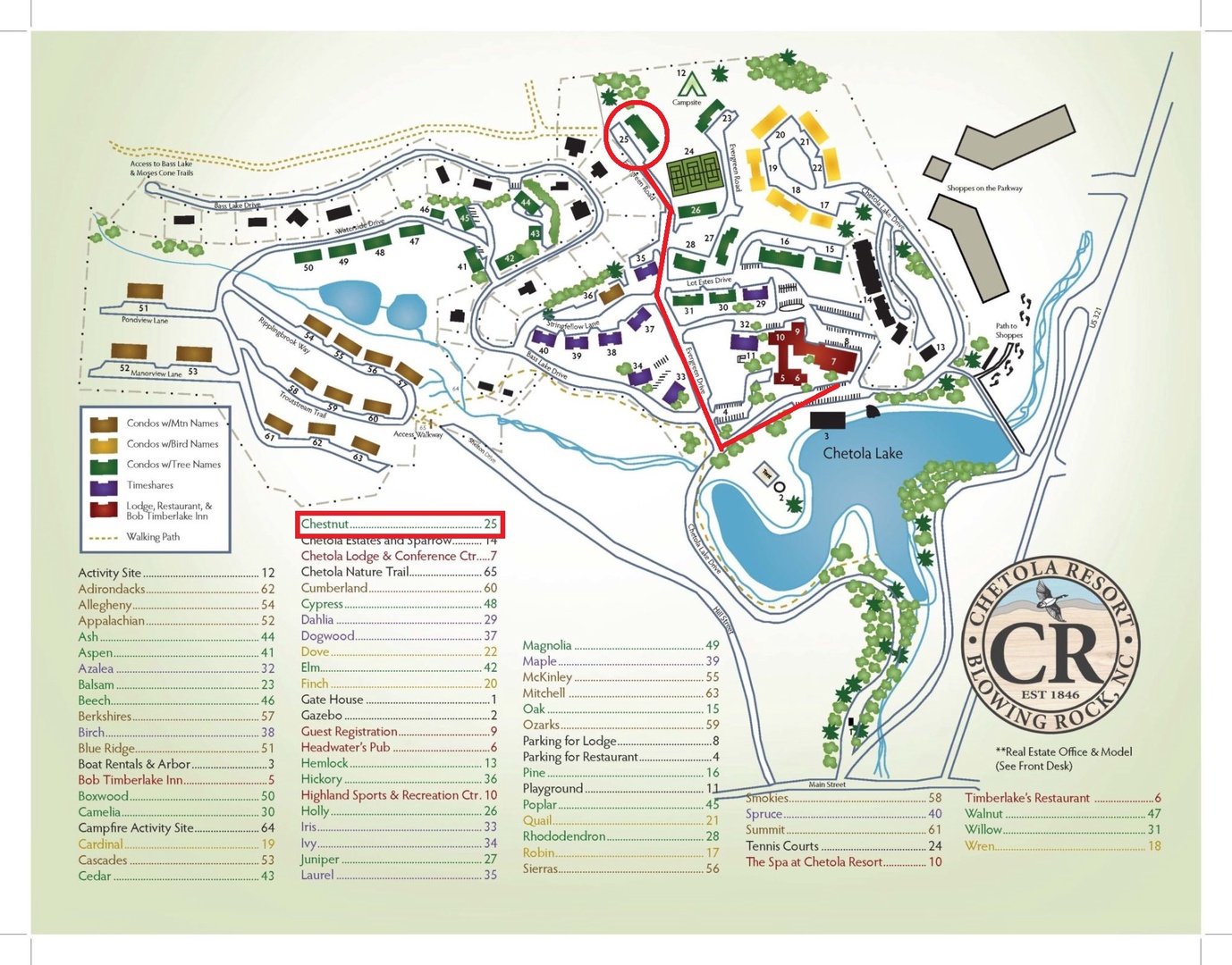 chestnut property map
