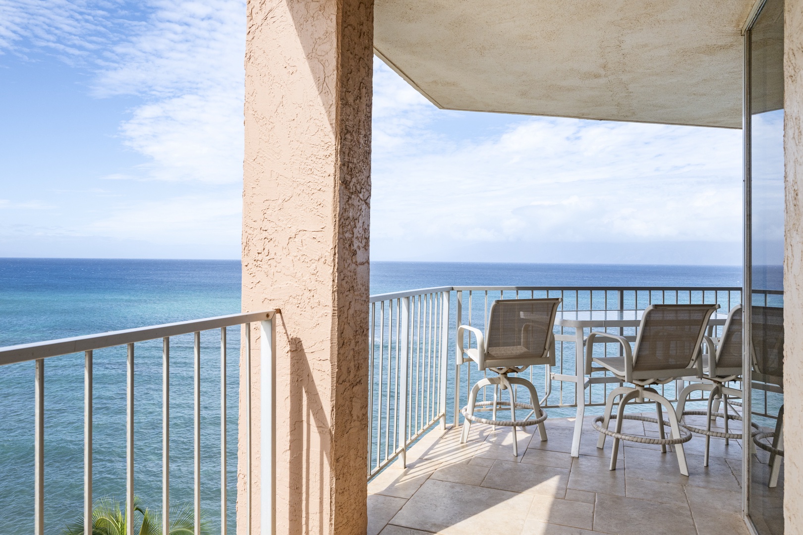Wake up to endless ocean views from your private balcony, where morning coffee tastes better with turquoise waters stretching to the horizon.