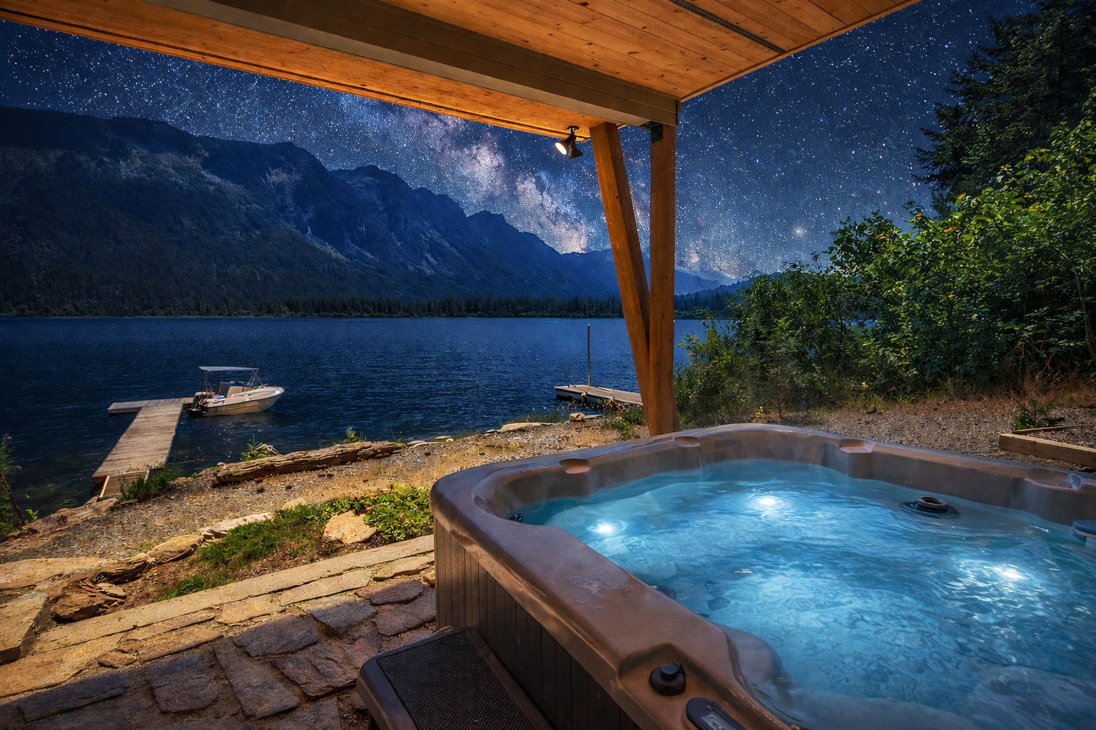 Lazy Bear Lodge | Easy Lake Life | Lake views | Dock | Hot tub